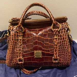 Dooney & Bourke Croco Fino Satchel